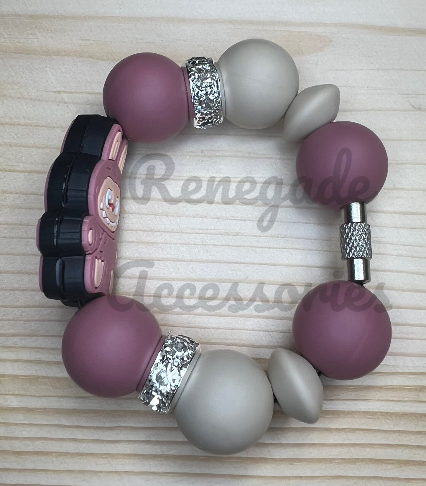 Silicone Charm - Bubu Pink