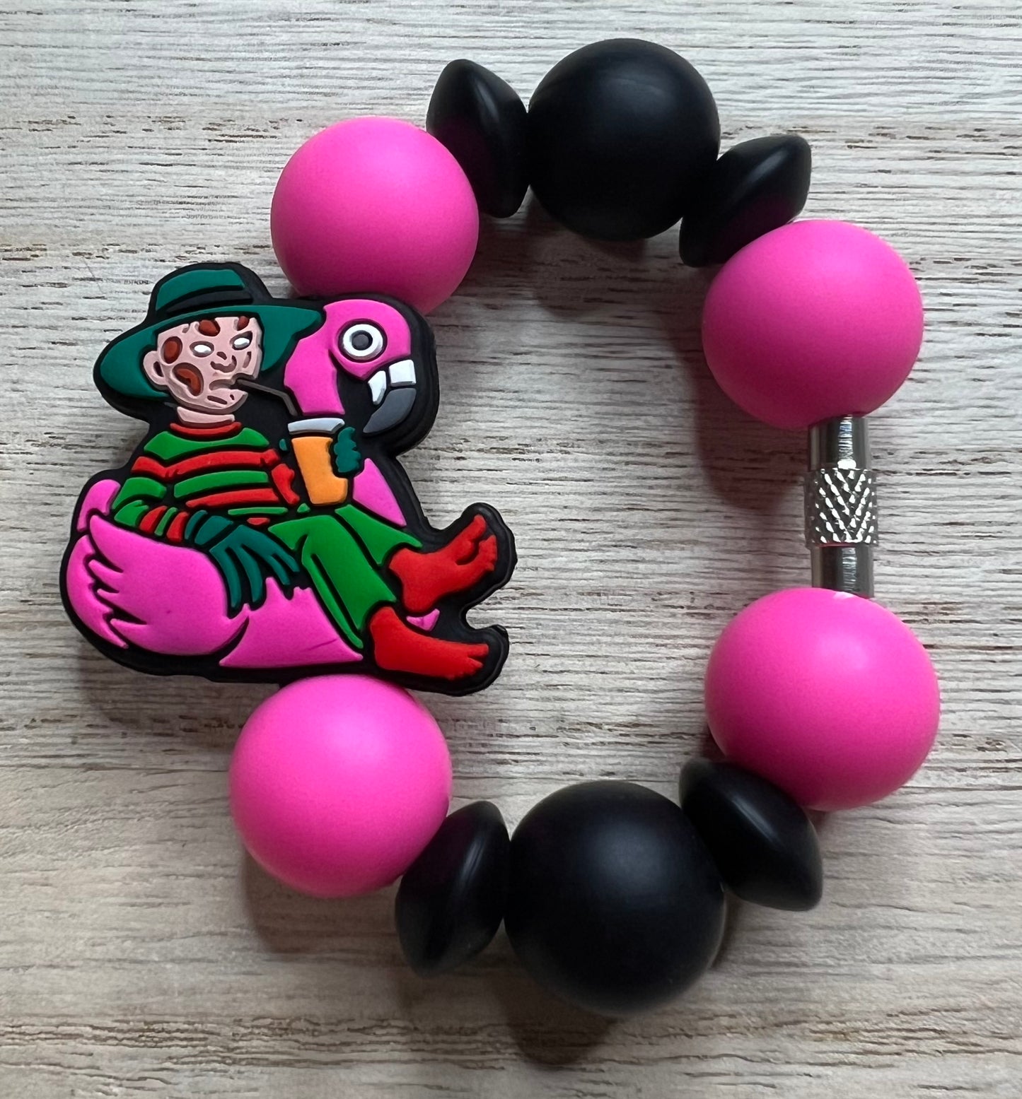 Silicone Charm - Freddy Flamingo Floatie - Character
