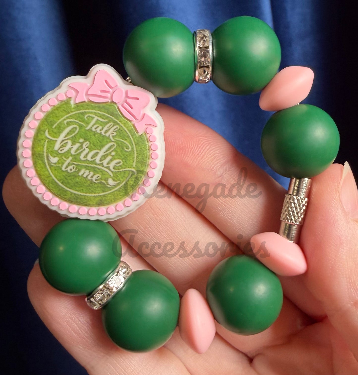 Silicone Charm - Talk Birdie To Me - Golf