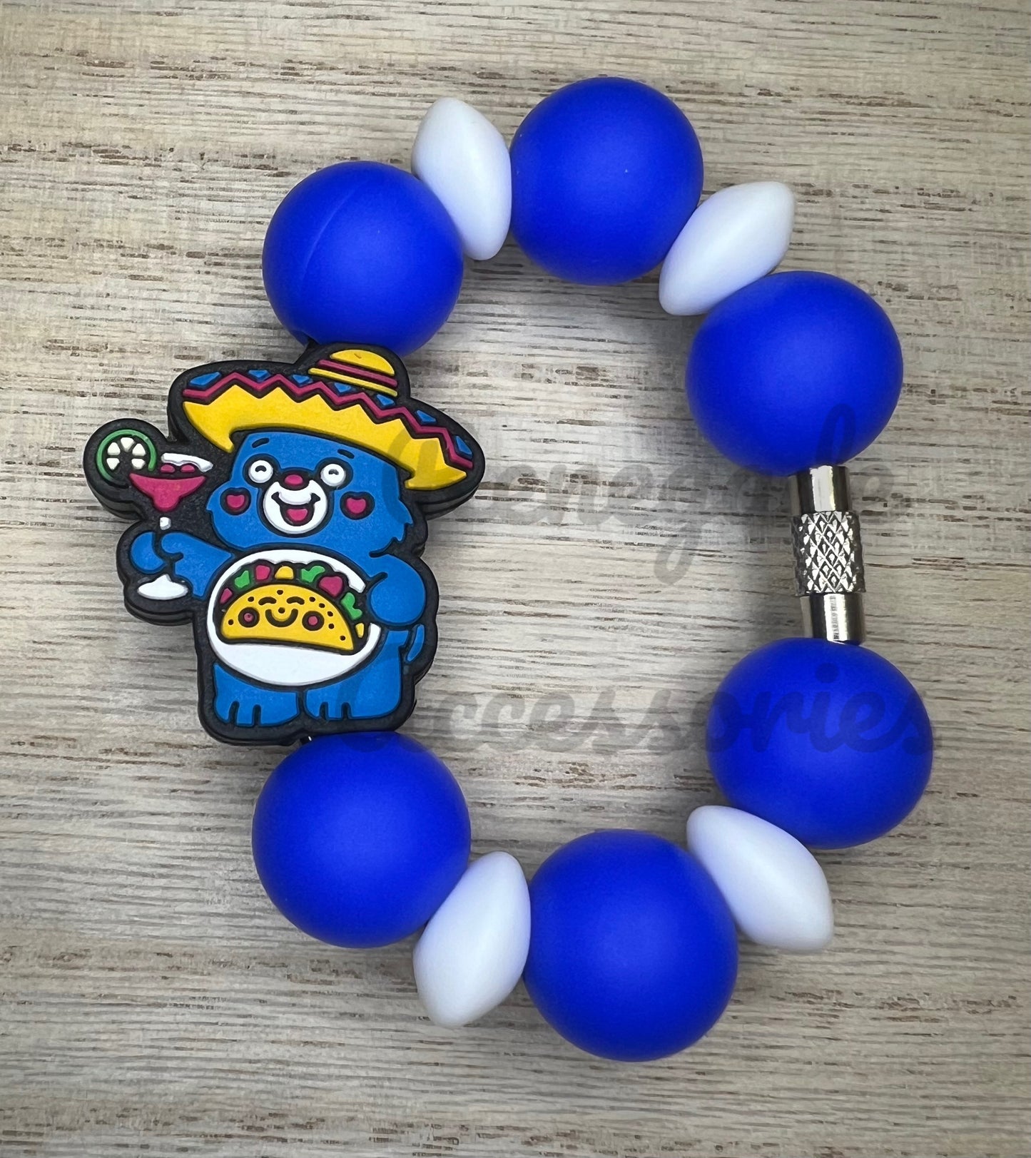 Silicone Charm - C Bear - Tacos & Margaritas