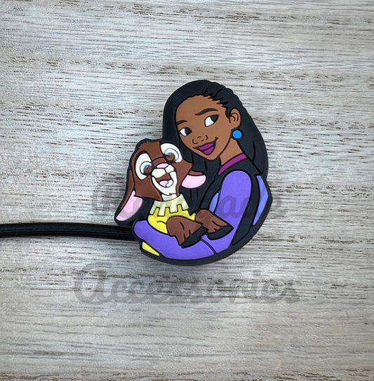Straw Topper - Wish Girl & Goat Characters