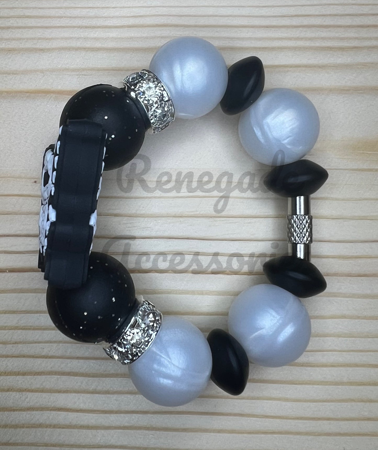 Silicone Charm - Skull/Skeleton Butterfly