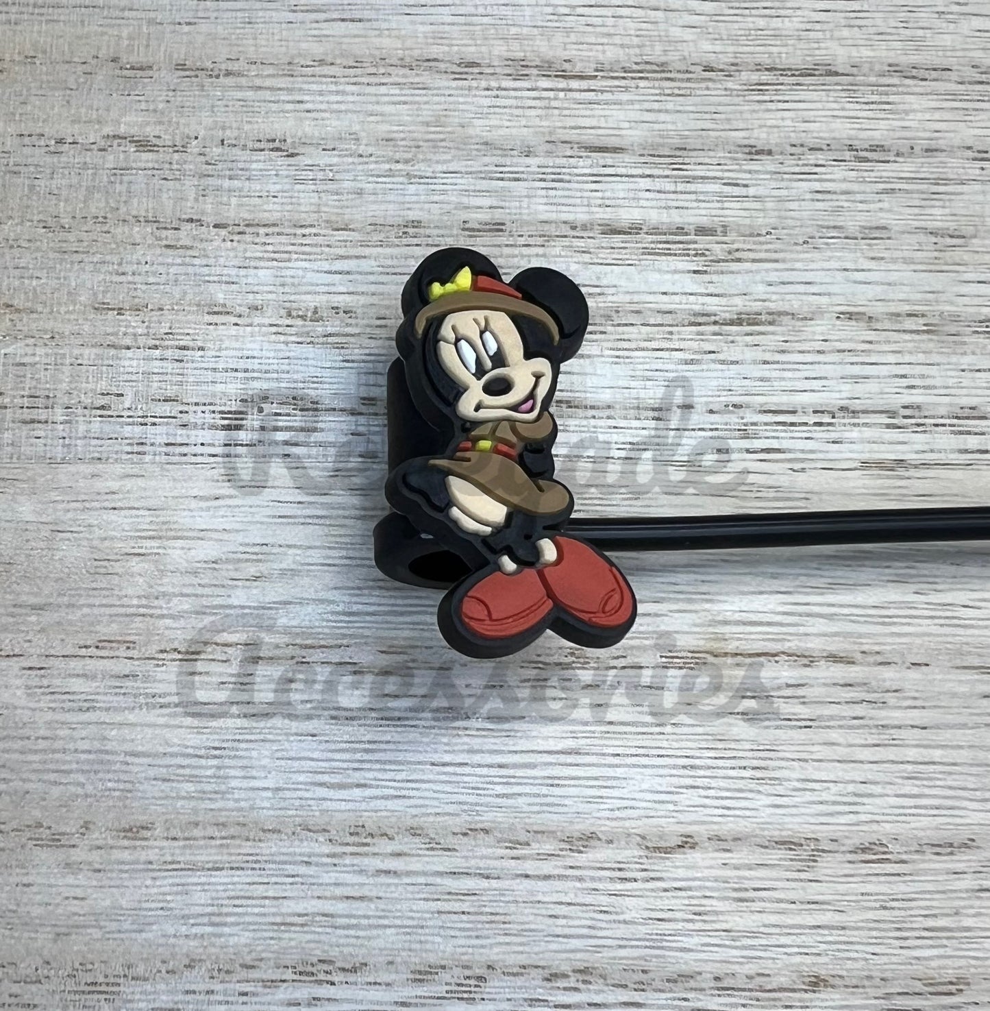 Straw Topper - Mouse Ears Girl