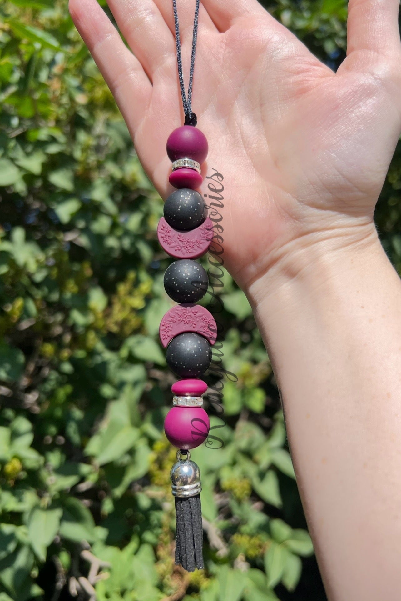 Silicone Charm - Enchanted Charms - Maroon Moons