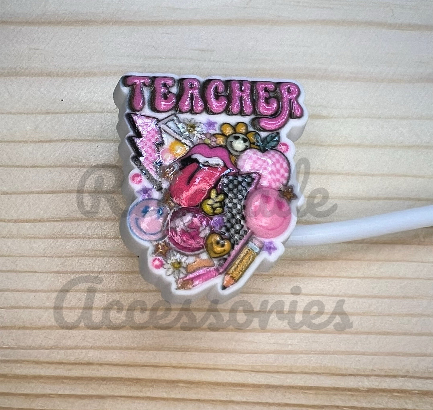 Straw Topper - Teacher