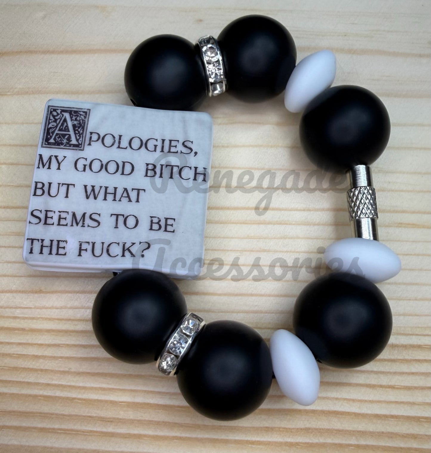 Silicone Charm - Apologies