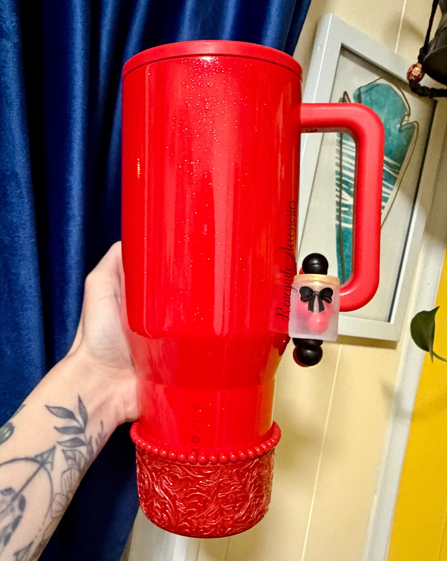 Silicone Charm - Jar Of Cherries (Cherries Move!)