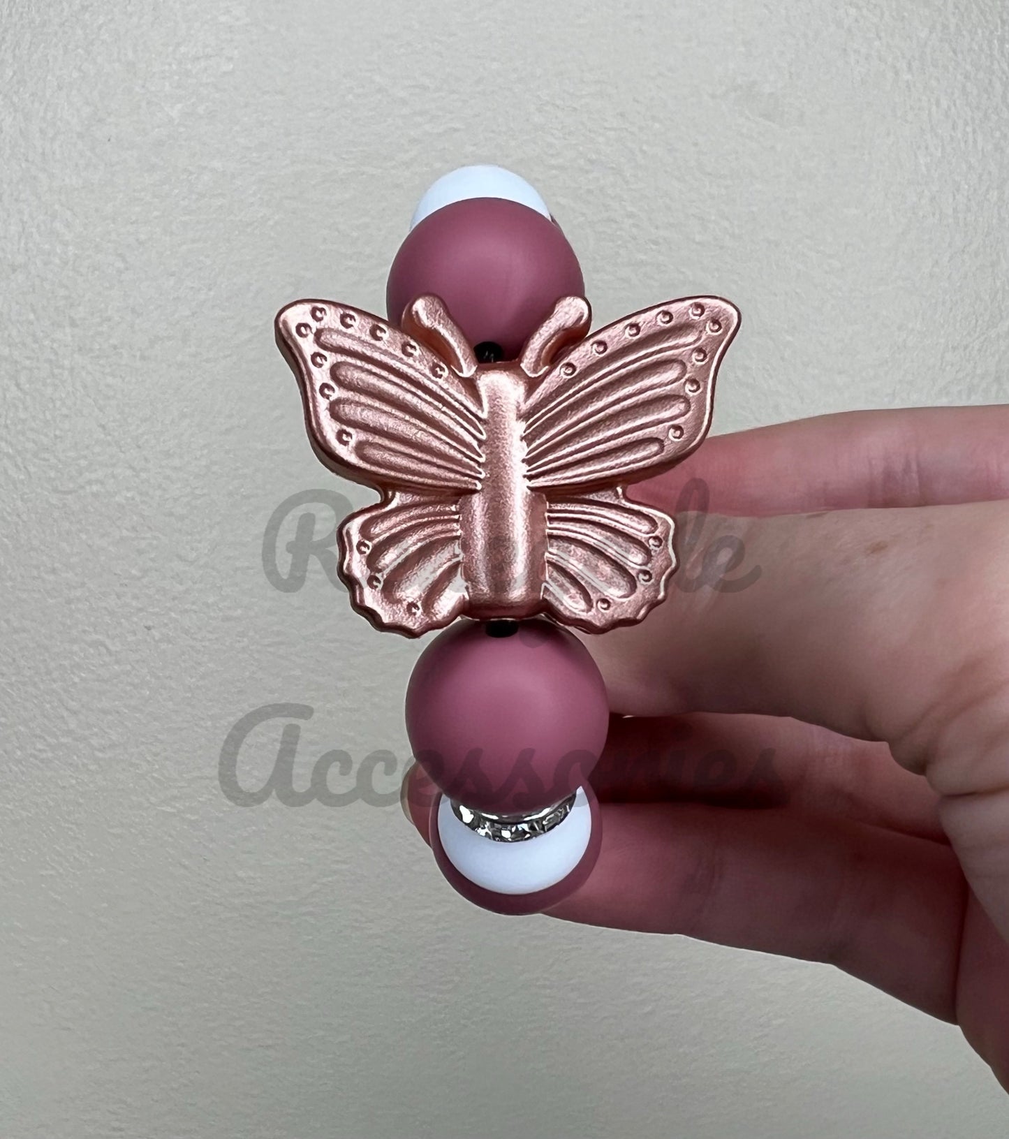 Silicone Charm - Wildflower Butterfly