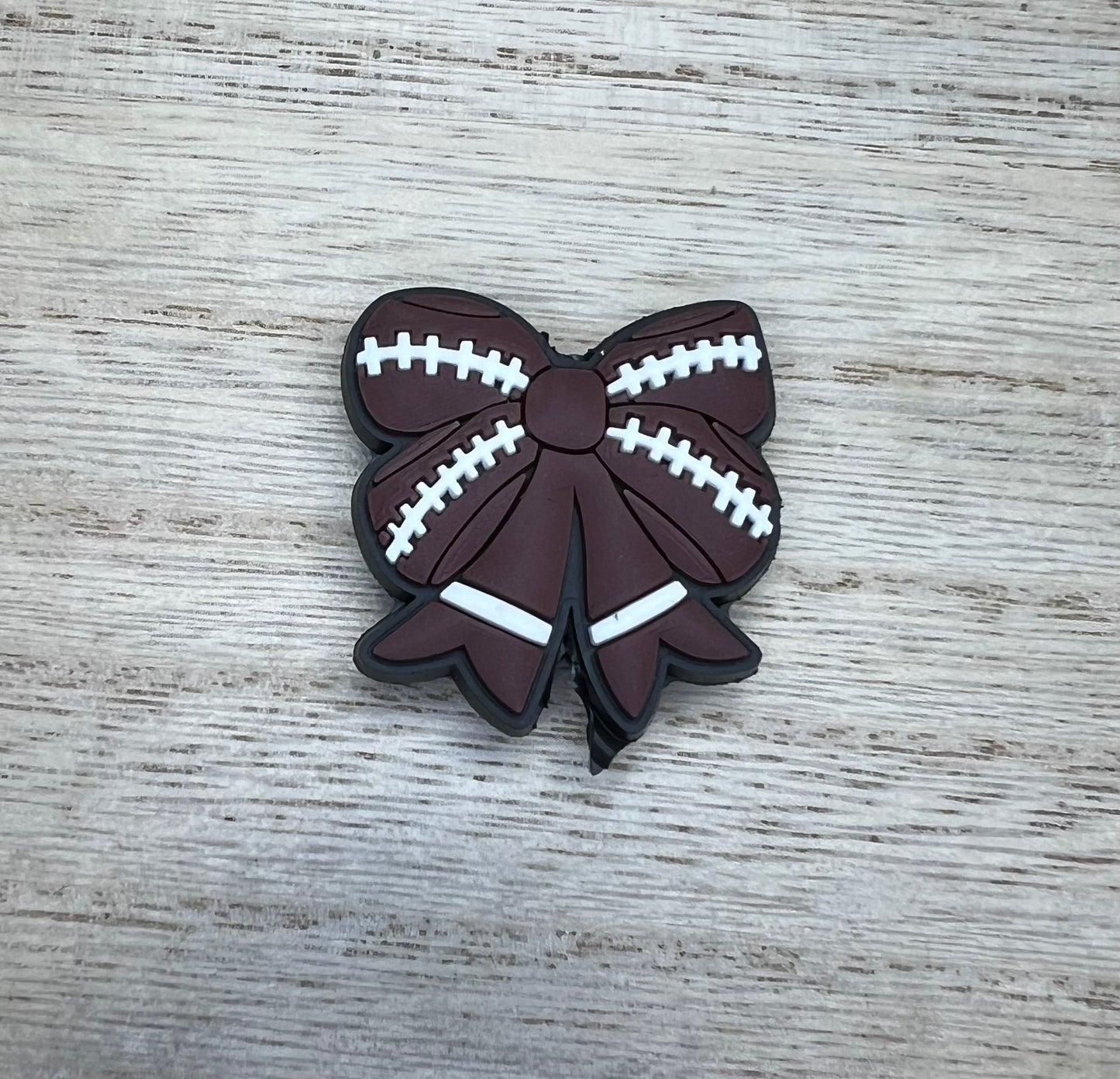 Focal Bead - Football Bow