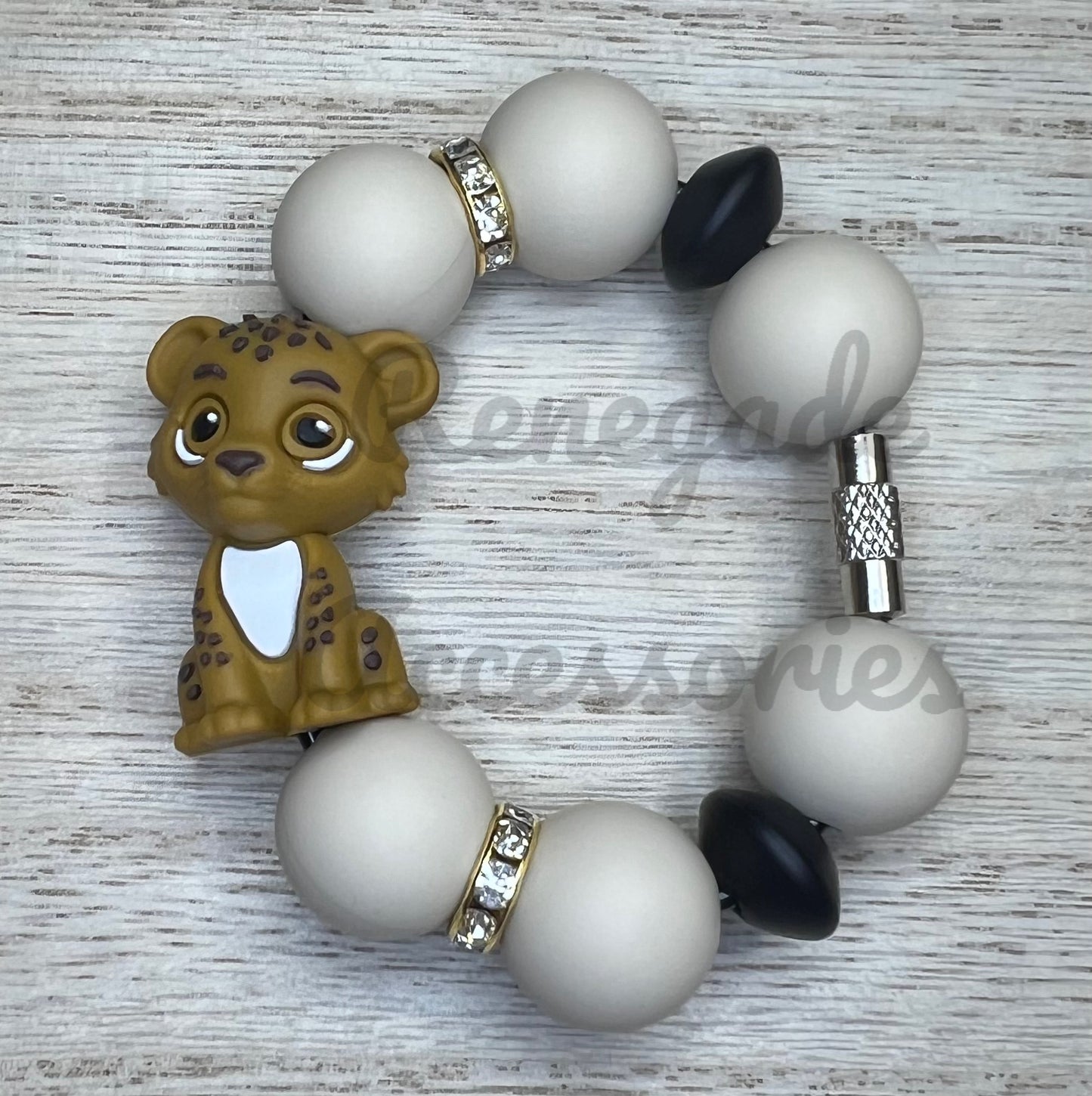 Silicone Charm - Leopard/Tiger