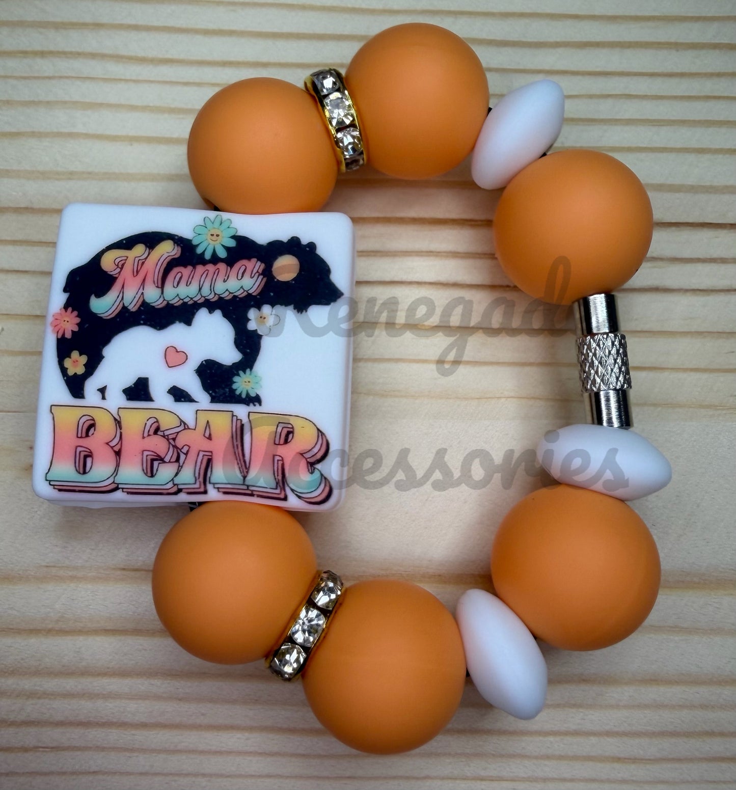 Silicone Charm - Mama Bear