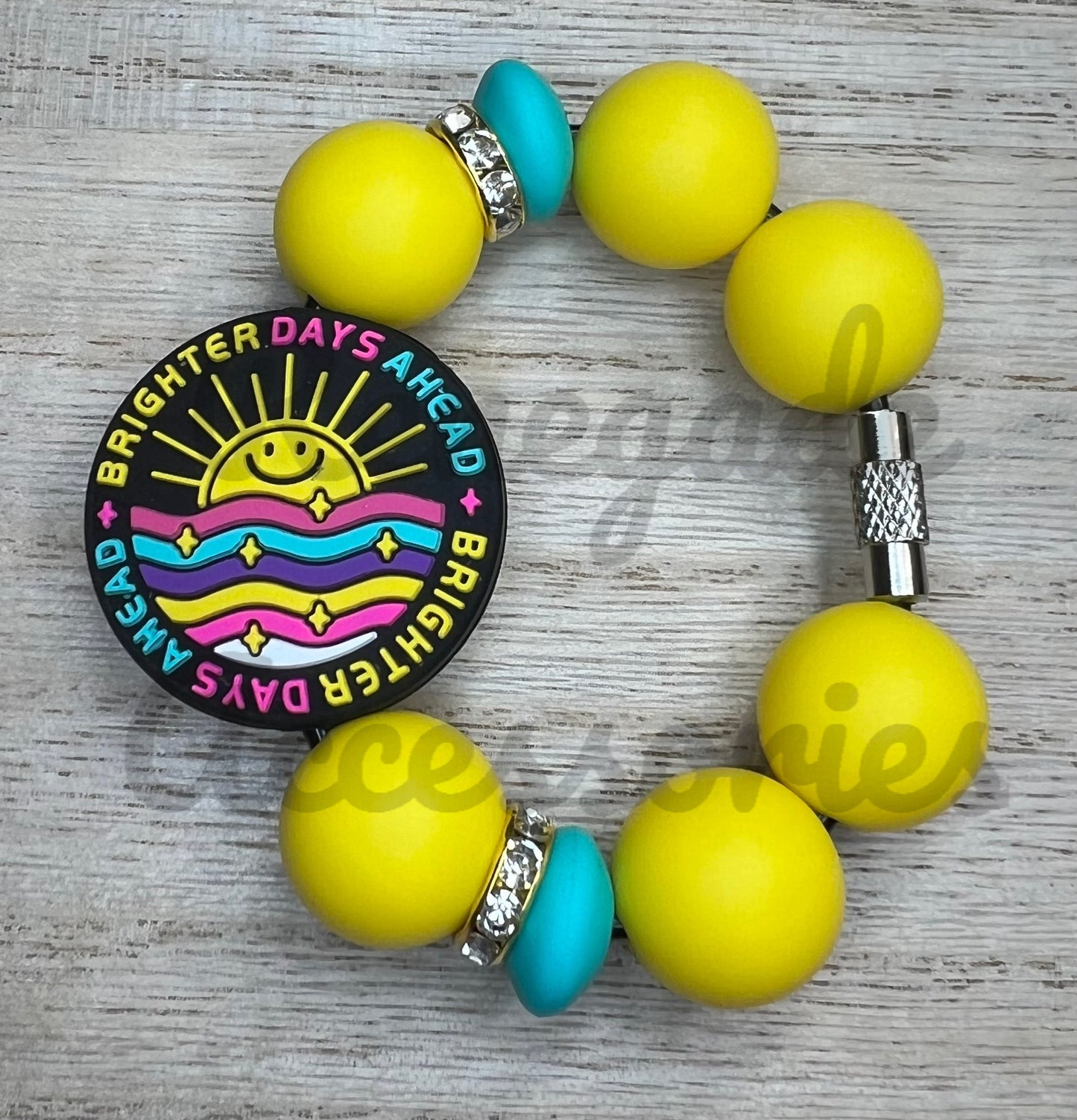 Silicone Charm - Smiley Sun - Brighter Days Ahead