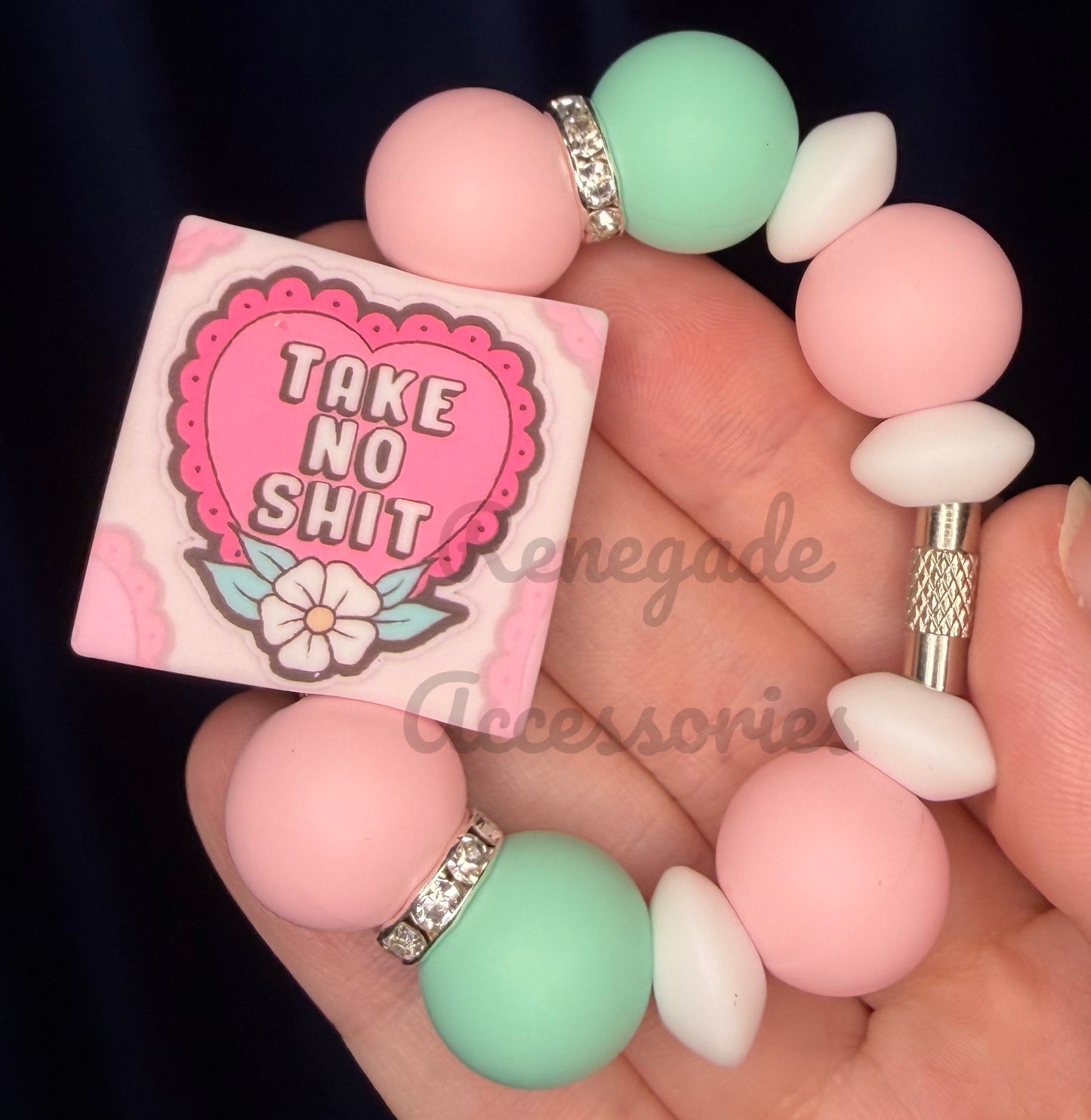 Silicone Charm - Take No Sh*t
