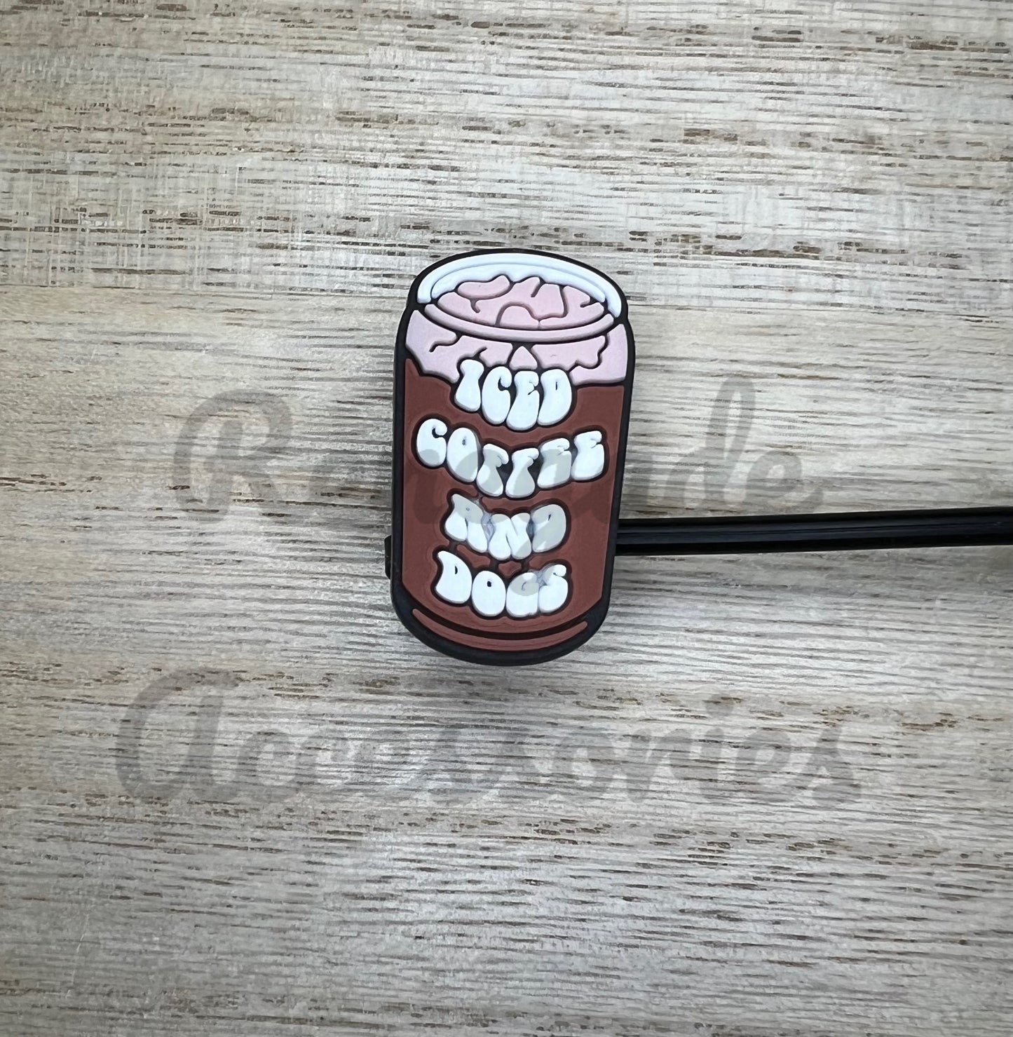 Straw Topper - Iced Coffee And Dogs