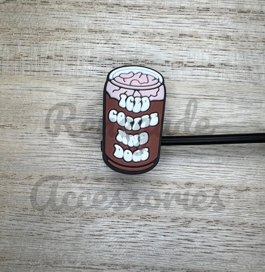 Straw Topper - Iced Coffee And Dogs