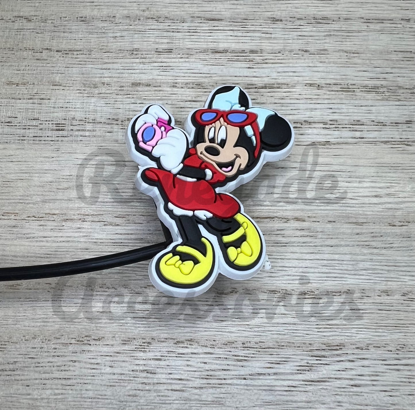 Straw Topper - Mouse Ears Girl