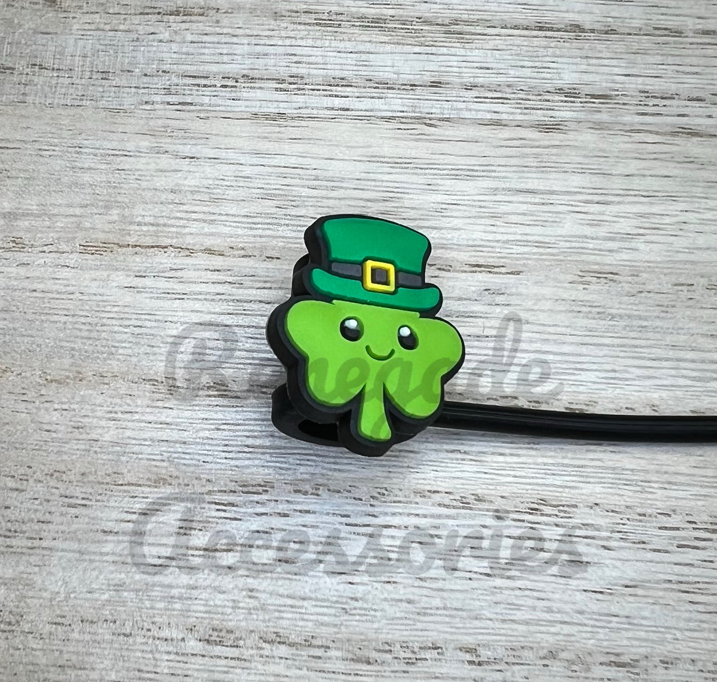 Straw Topper - St Pattys Shamrock