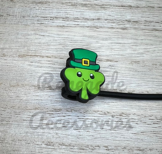 Straw Topper - St Pattys Shamrock