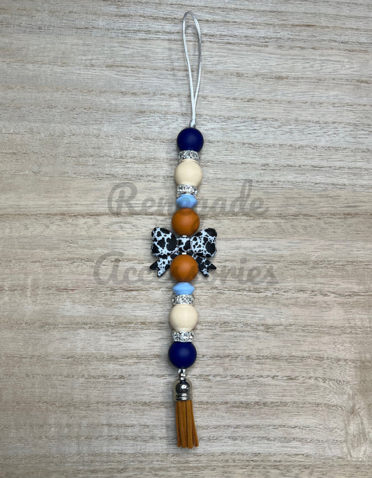 Silicone Charm - Enchanted Charms - Cowhide Bow - Hoedown Showdown/Not My First Rodeo