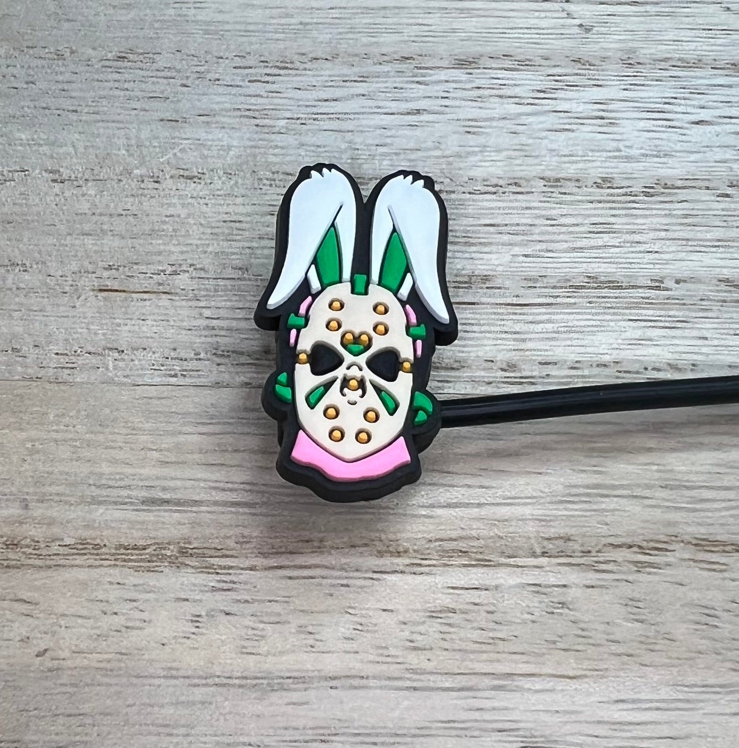 Straw Topper - Jason Bunny