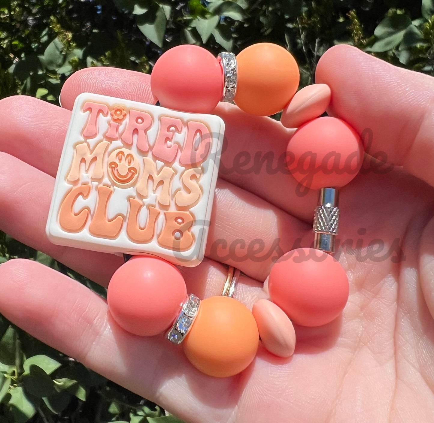 Silicone Charm - Tired Moms Club