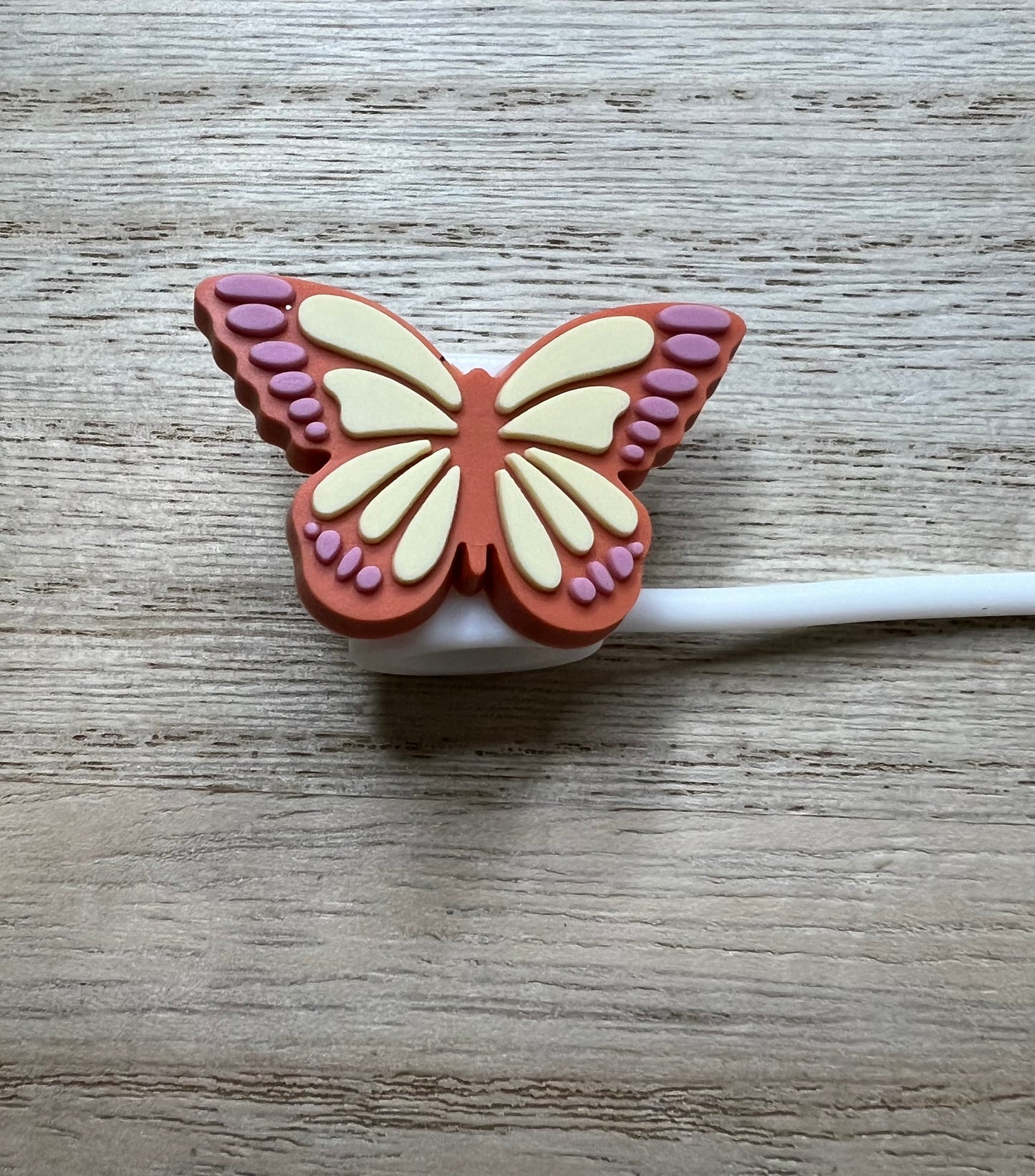 Straw Topper - Boho Butterfly