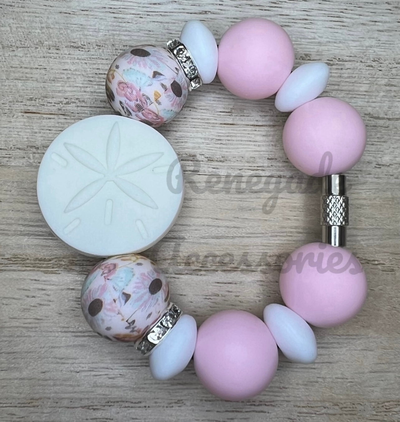 Silicone Charm - Sand Dollar