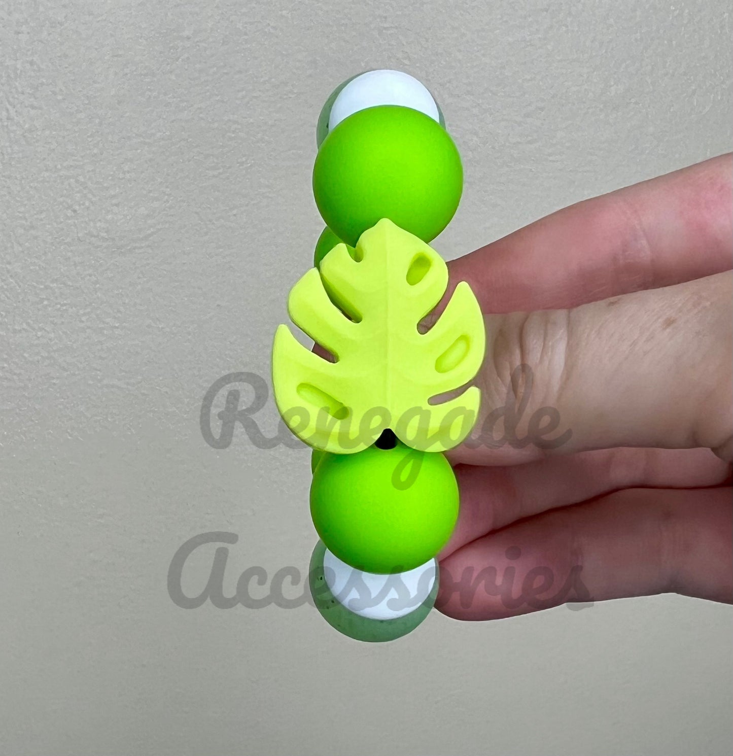 Silicone Charm - Monstera - Flower