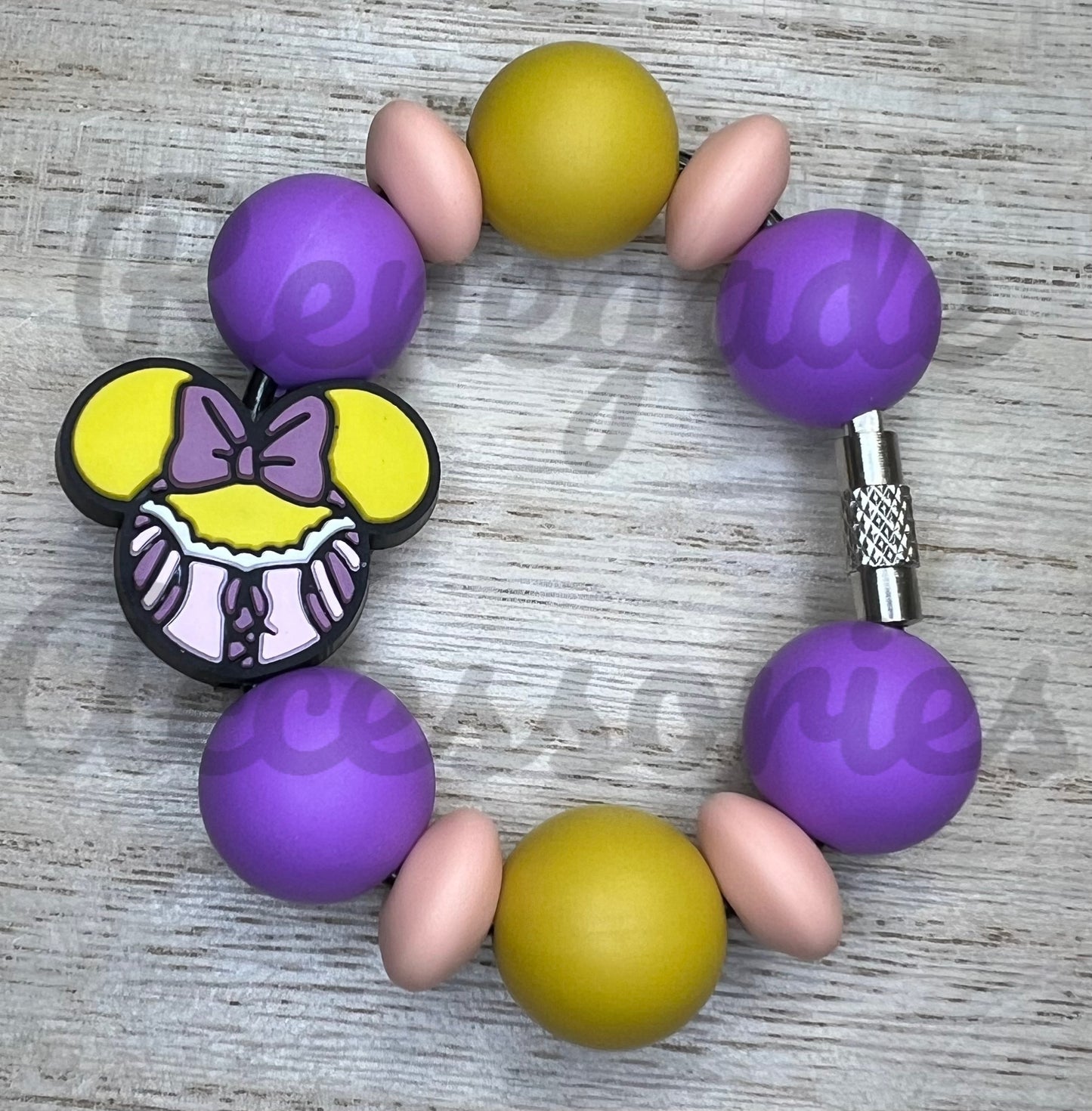 Silicone Charm - Long Hair Princess Mouse Ears