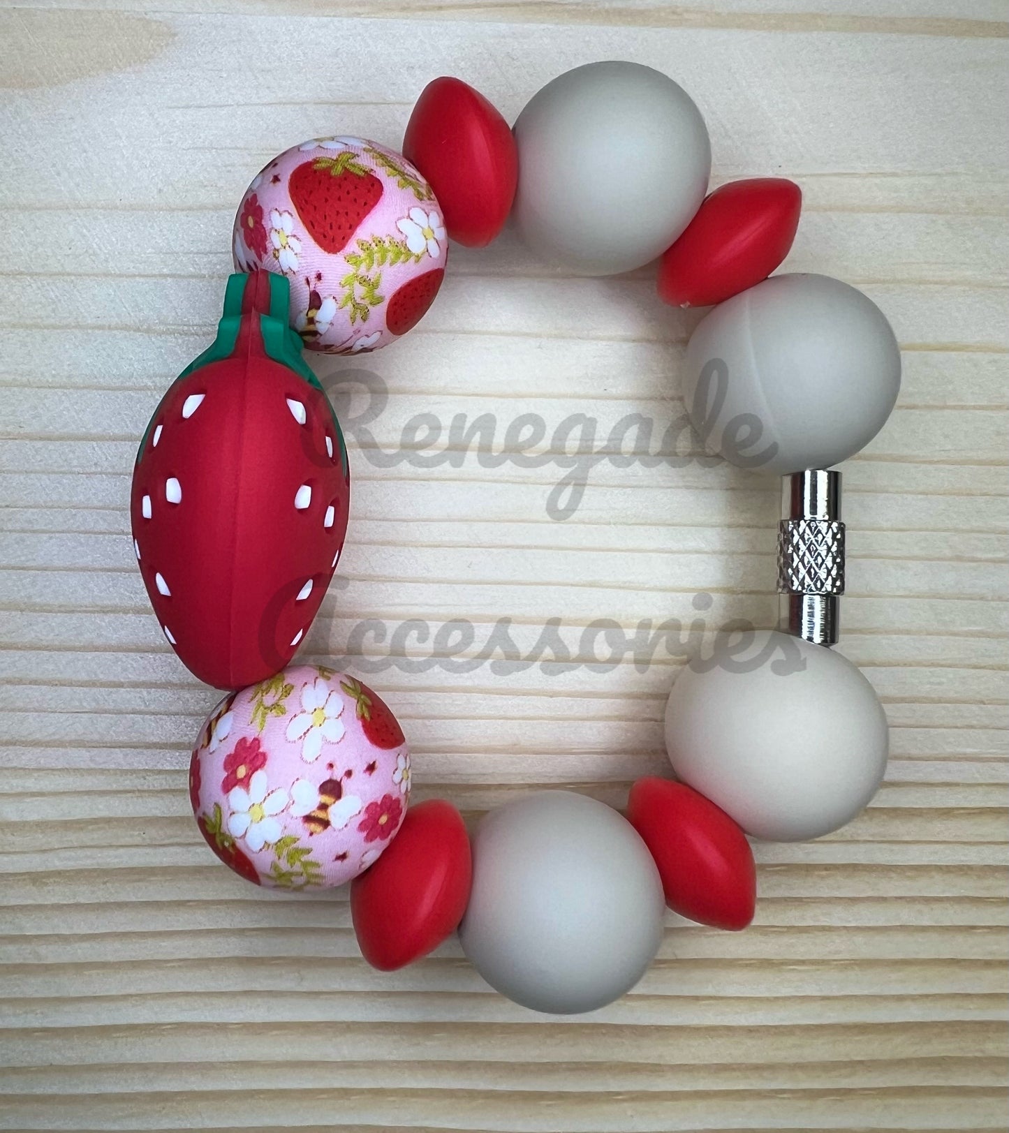 Silicone Charm - Stawberry