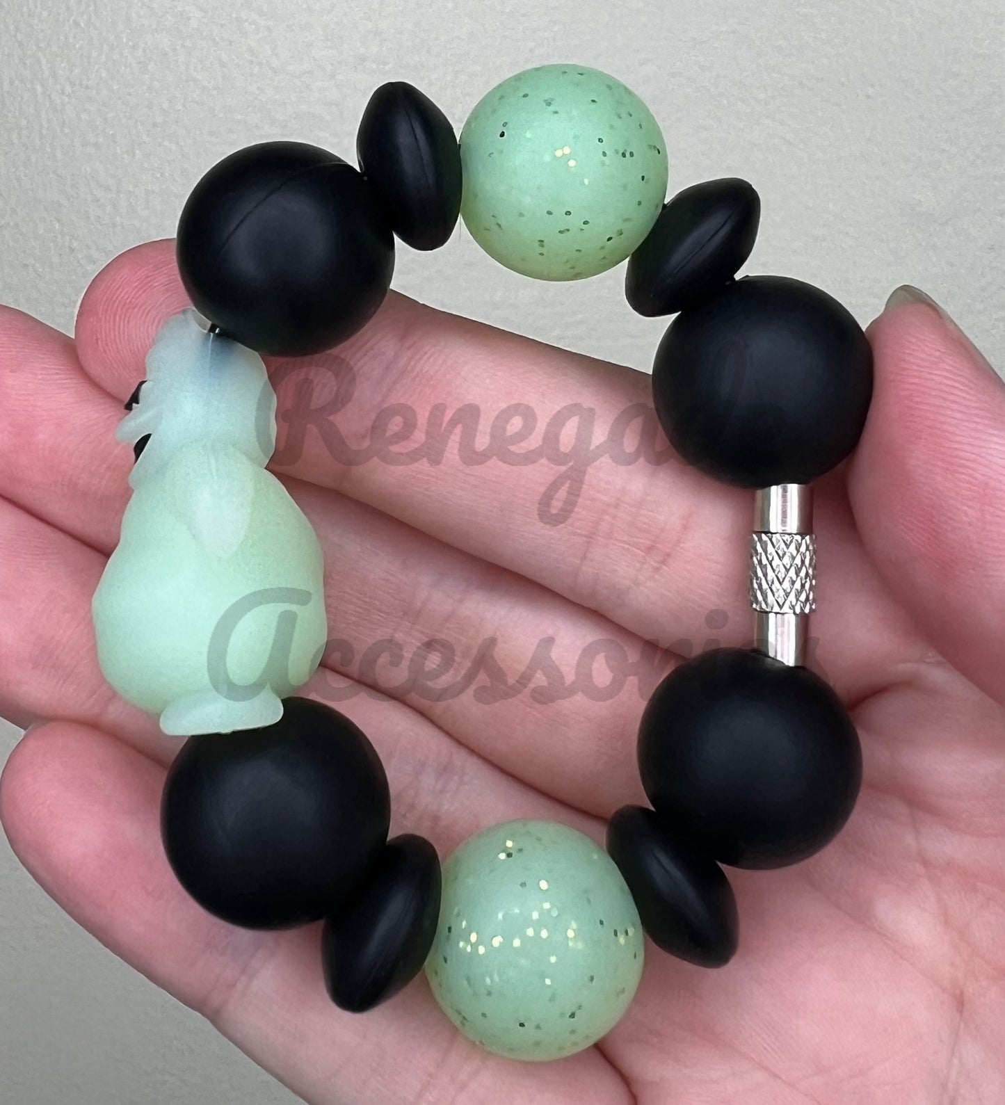 Silicone Charm - Nightmare Oogie - Glow In The Dark