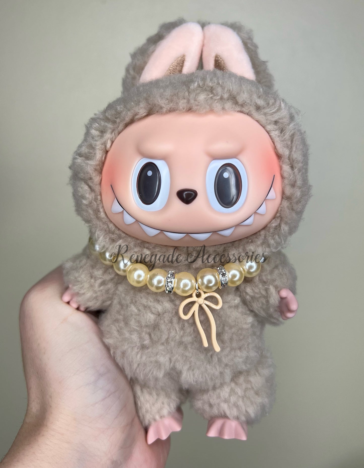 Bubu Necklace - Cream Bow/Cream