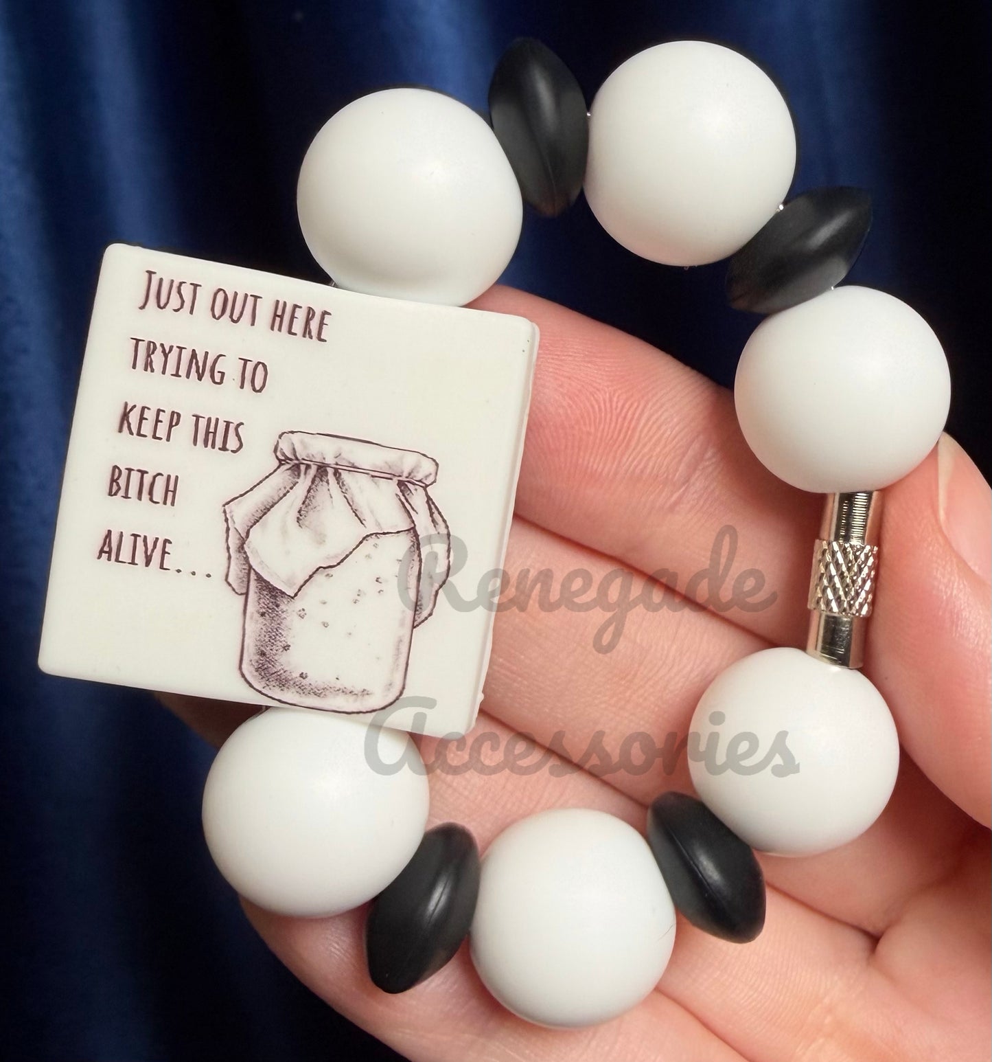 Silicone Charm - Keep This B**ch Alive - Sourdough