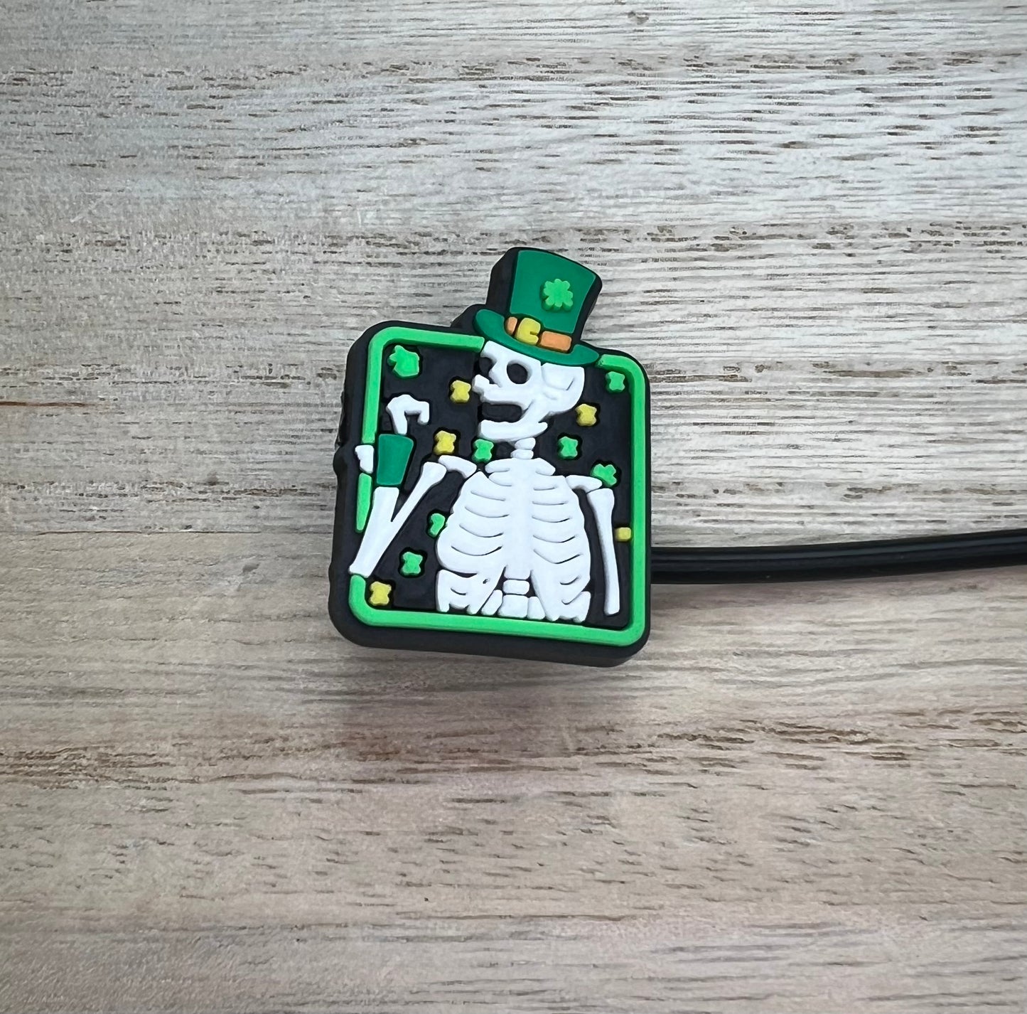 Straw Topper - Drinking Skeleton