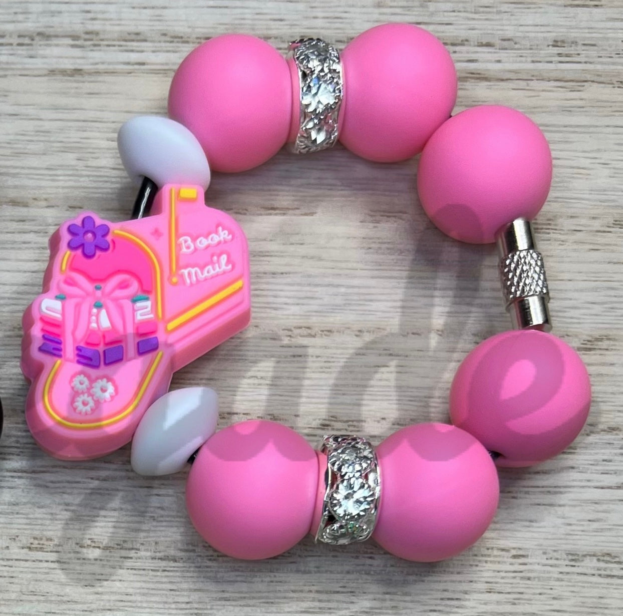 Silicone Charm - Book Mail