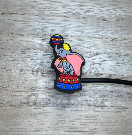 Straw Topper - Elephant Character