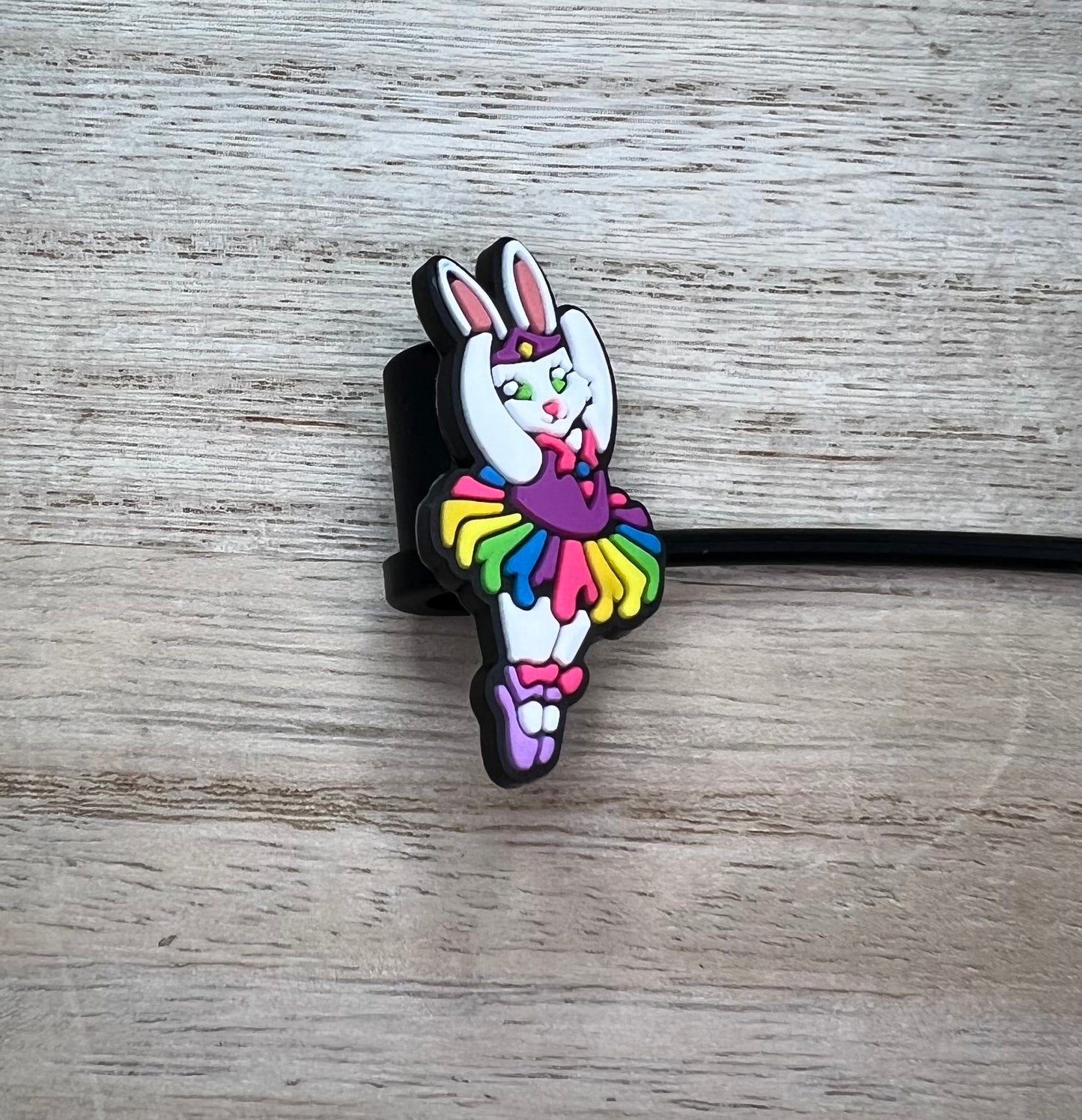 Straw Topper - LF Dancing Bunny