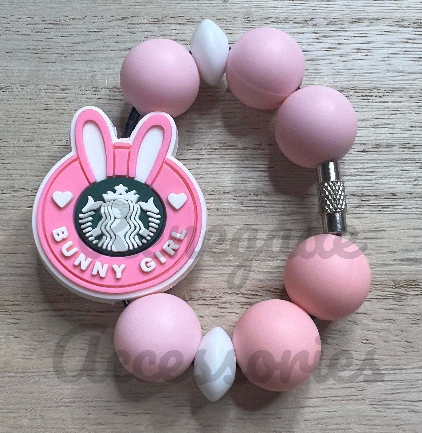 Silicone Charm - Bunny Girl - Coffee