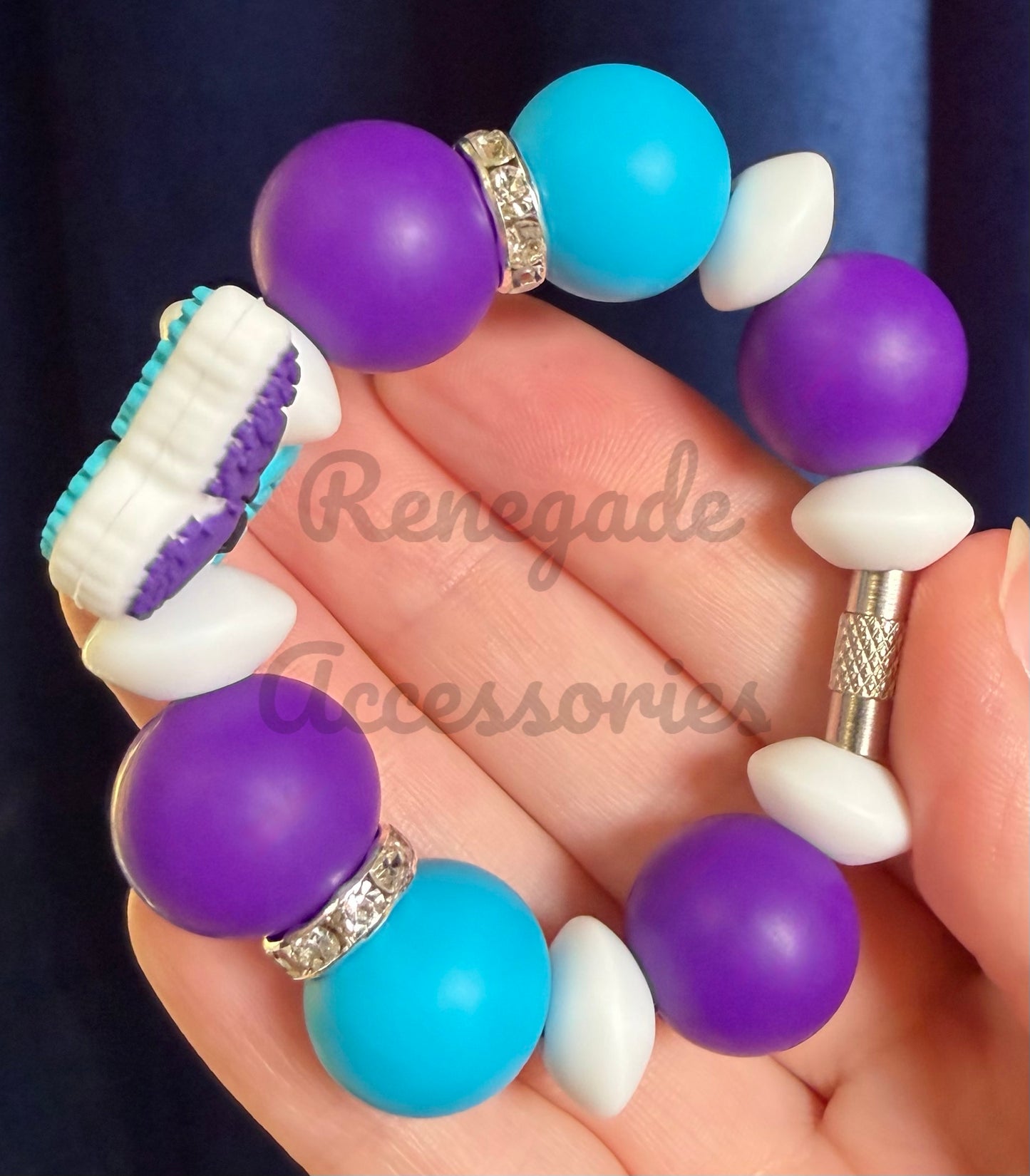Silicone Charm - Suicide Awarness/Semicolon Butterfly