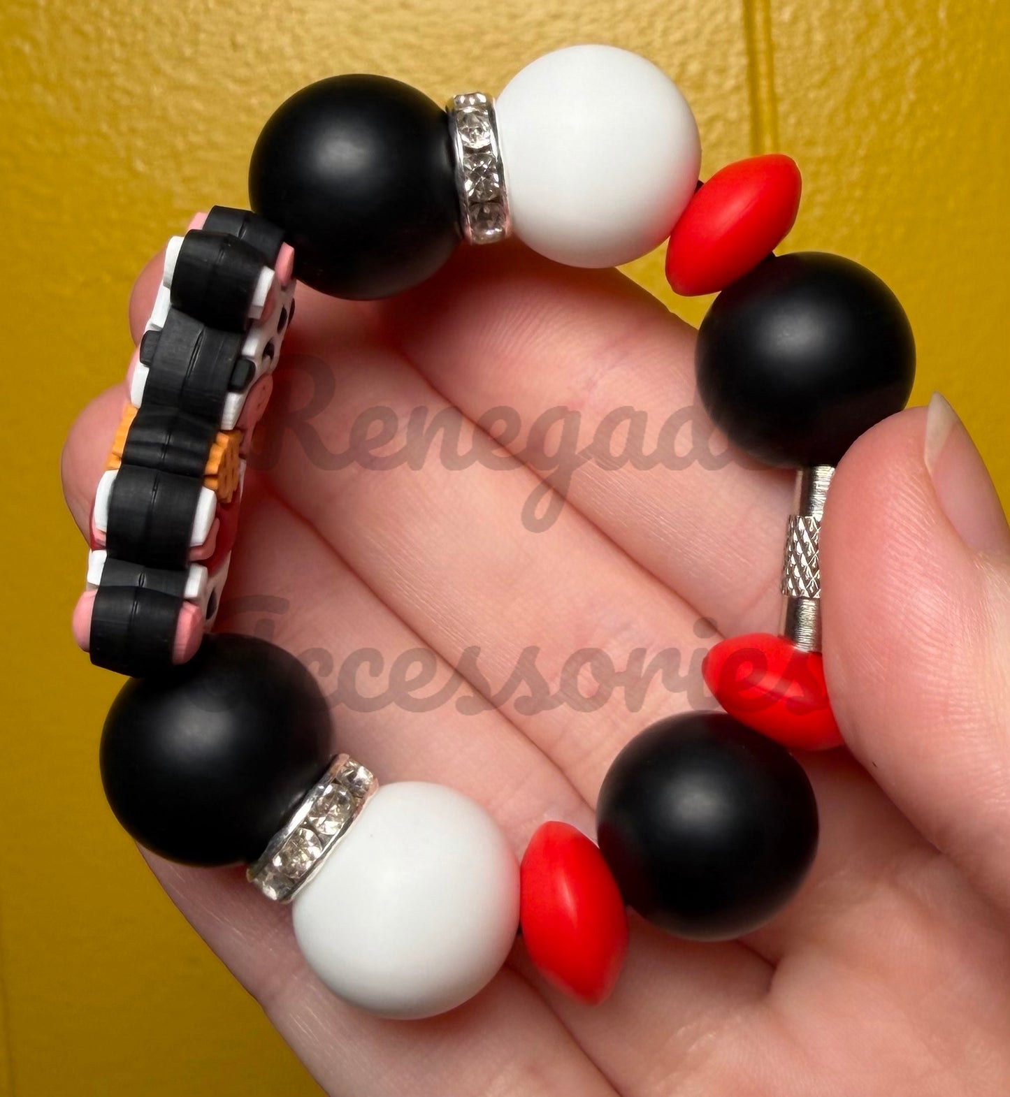 Silicone Charm - Eat More Chicken Cow