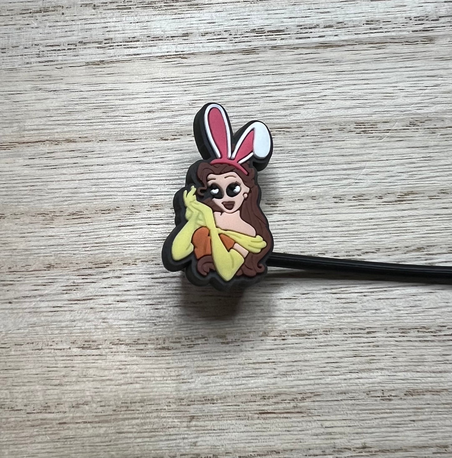 Straw Topper - Beauty Princess Character Bunny