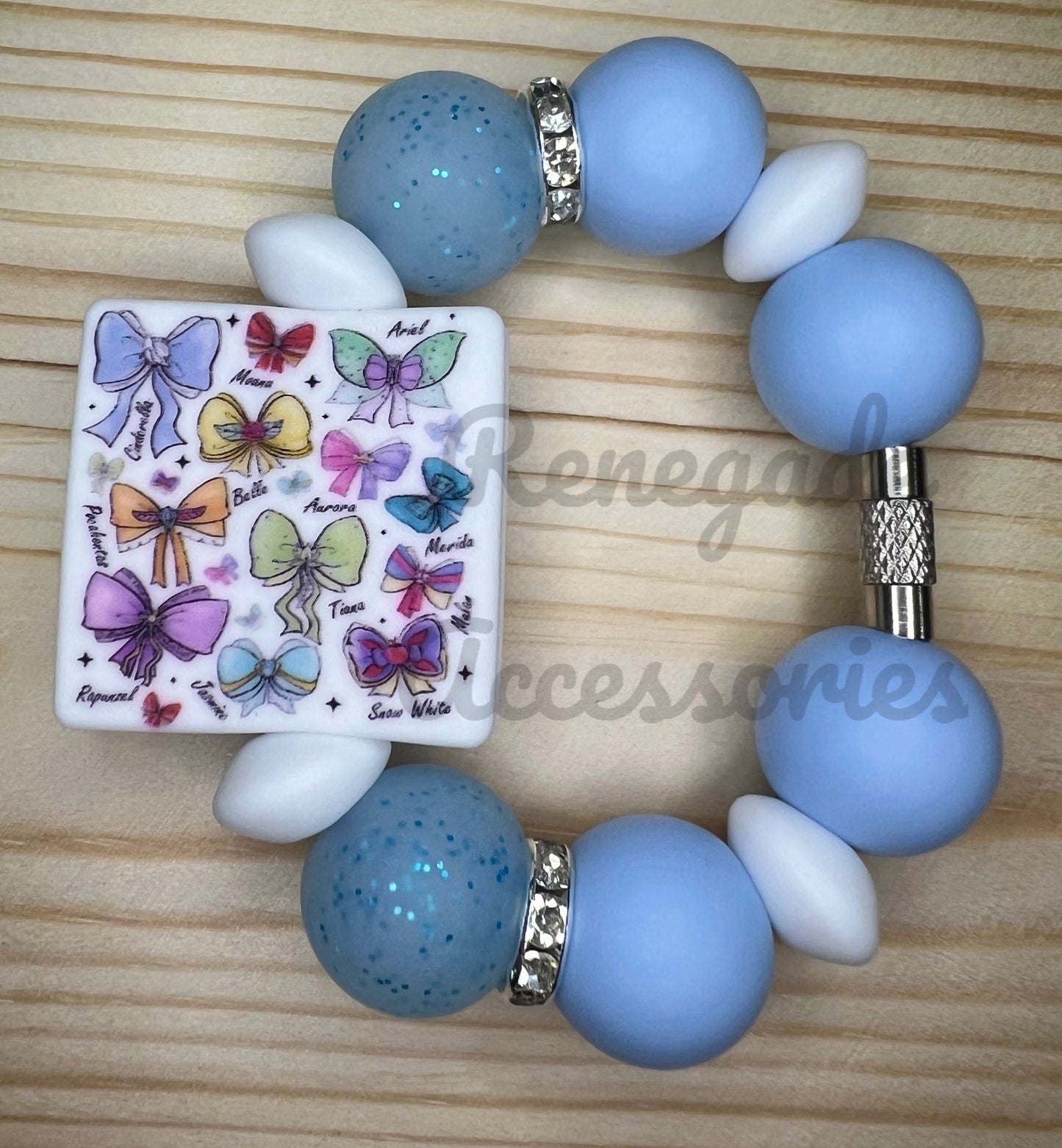 Silicone Charm - Princess Bows