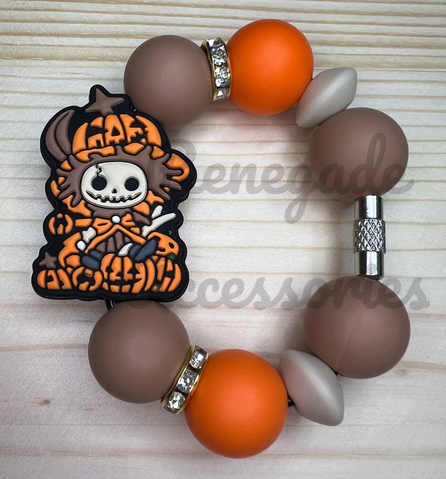 Silicone Charm - Scarecrow Pumpkins