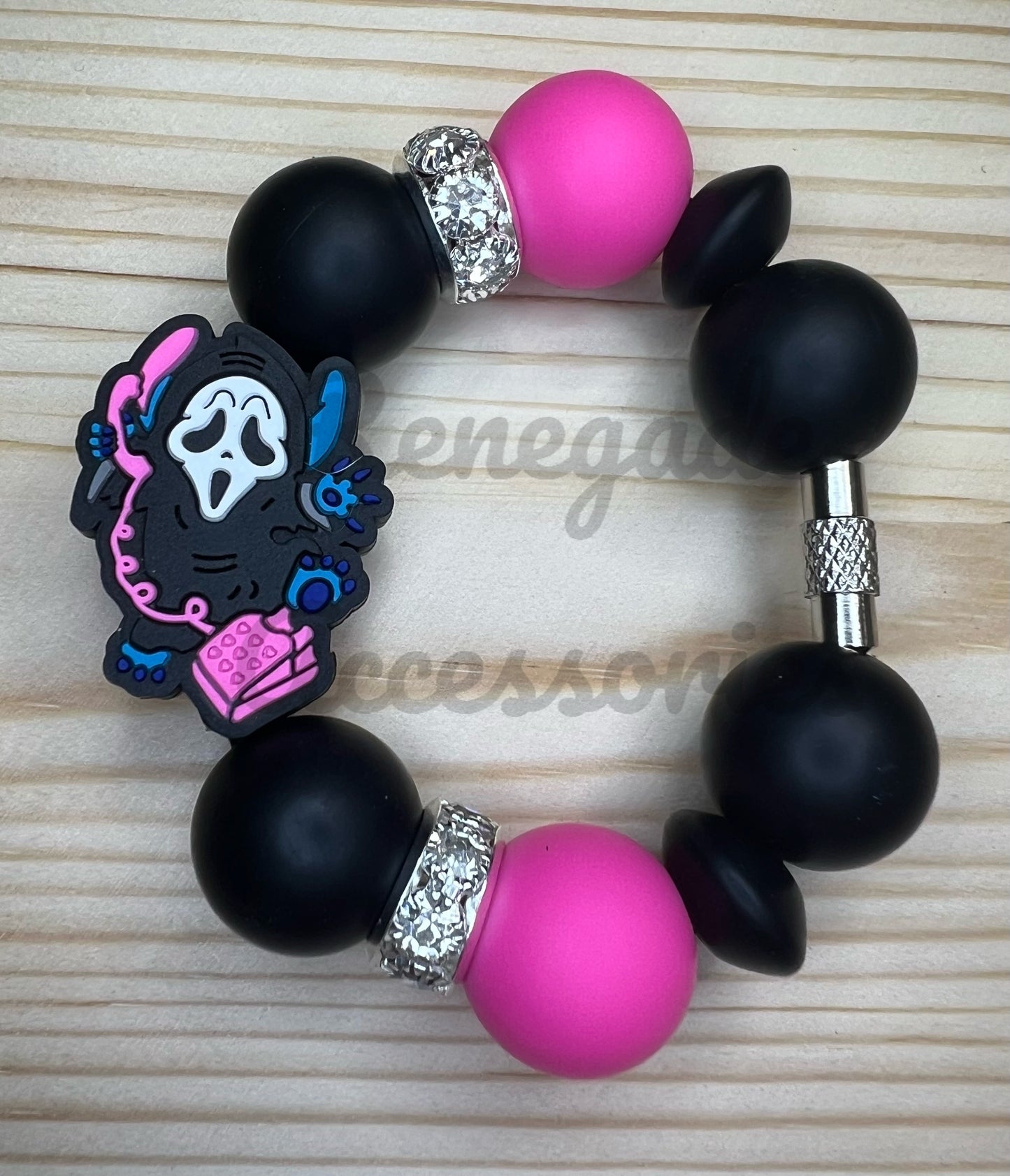 Silicone Charm - Blue Alien Ghostface