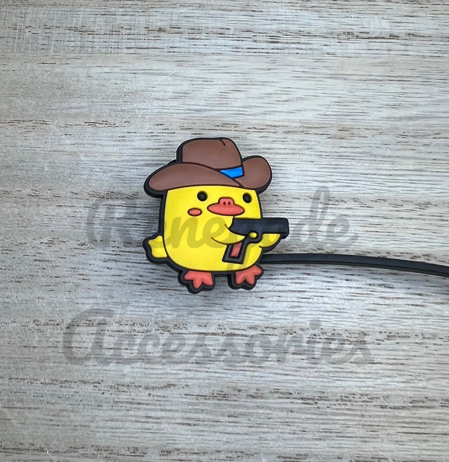 Straw Topper - Cowboy Chicken