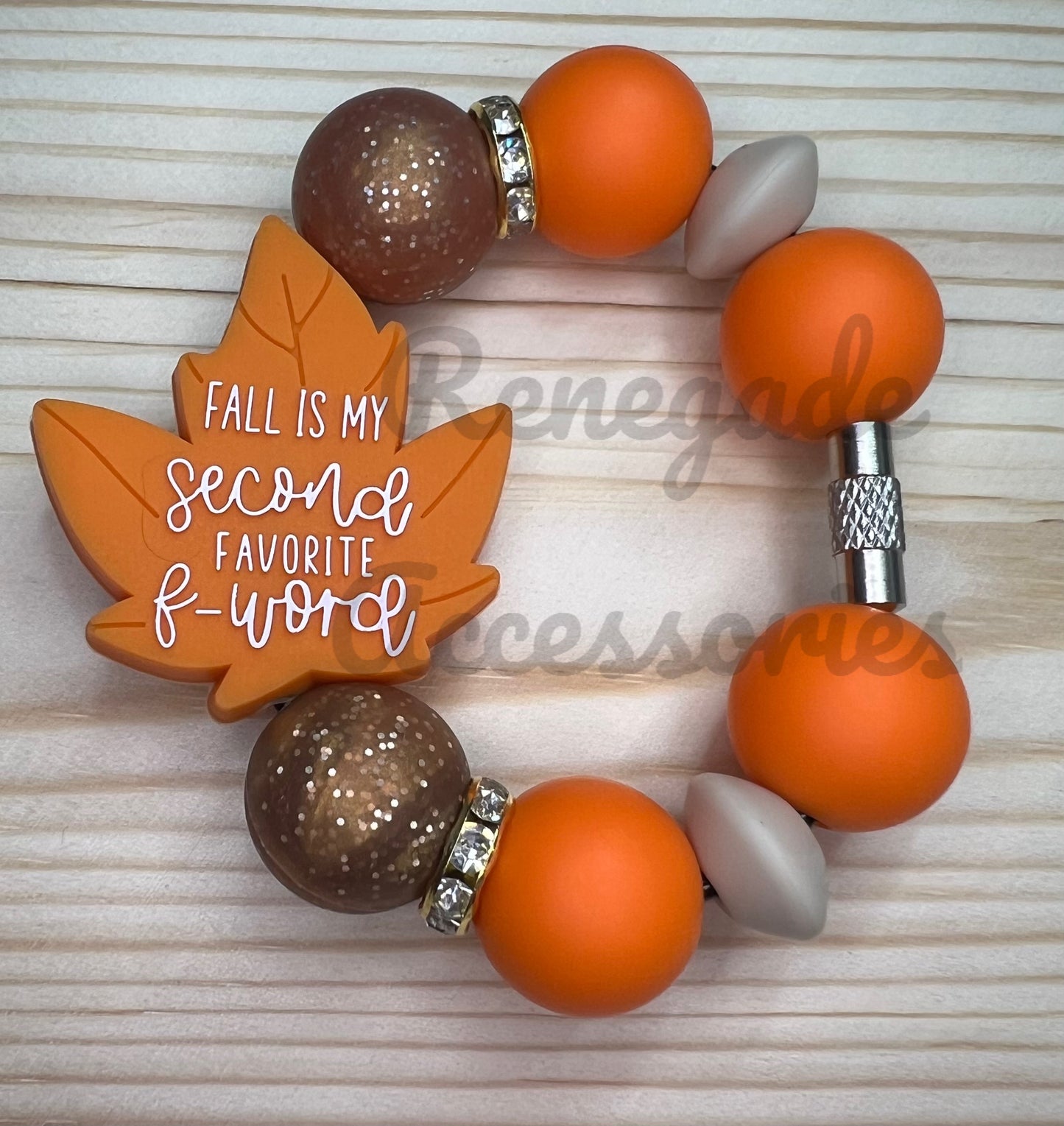 Silicone Charm - Fall Is My Second Favorite F Word