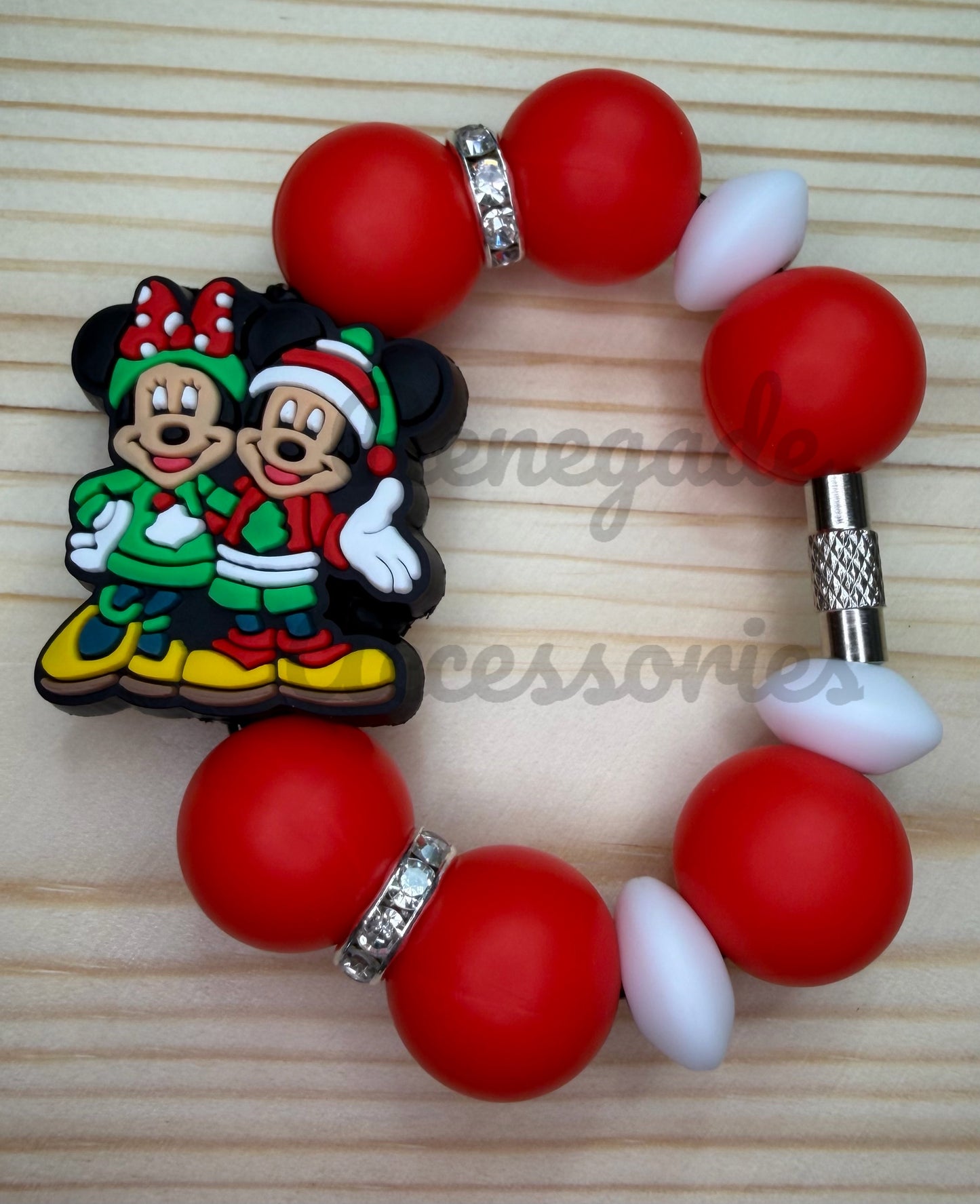 Silicone Charm - Mouse Ears Couple