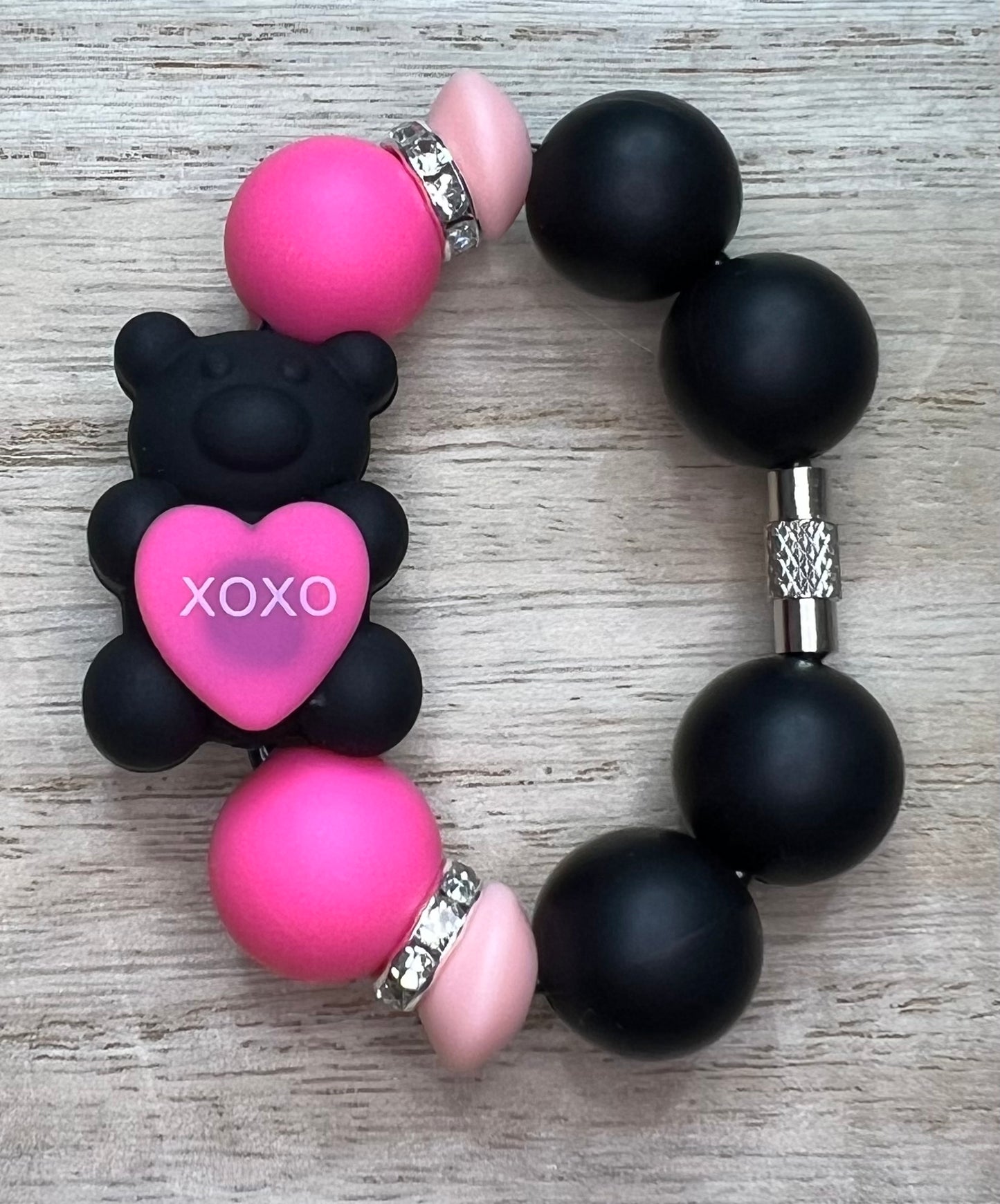 Silicone Charm - Xoxo Bear Sweethearts