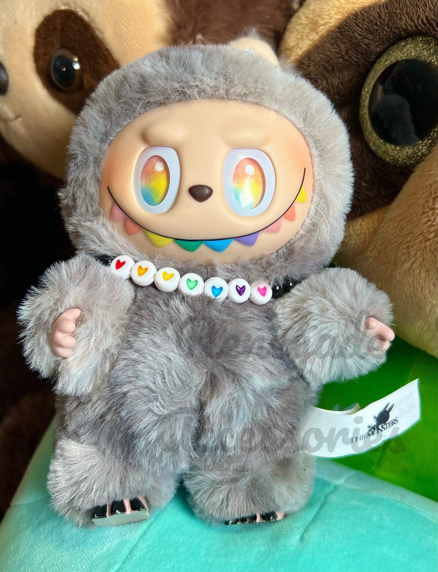 Bubu Necklace - Rainbow Hearts