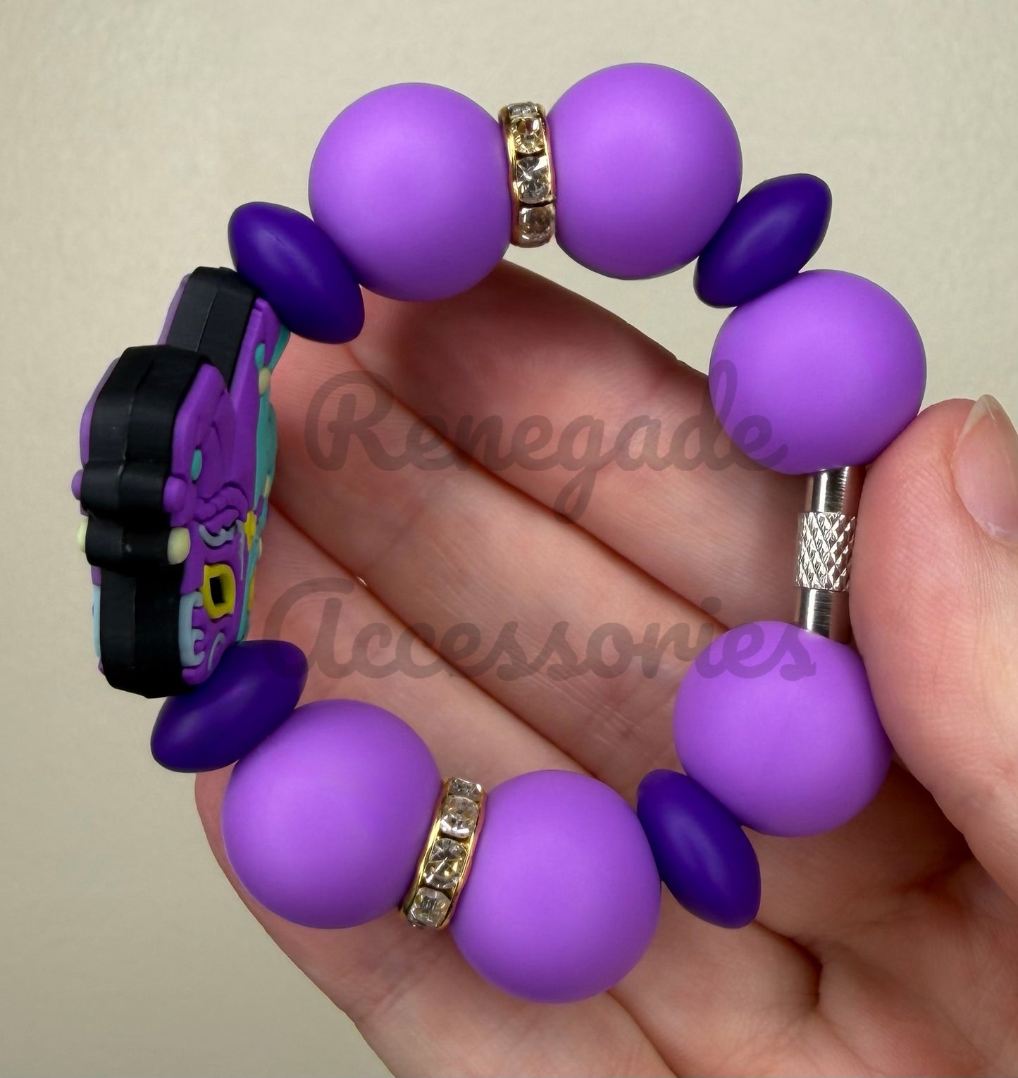 Silicone Charm - Mardi Gras Mask